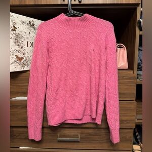 J.Crew Pink Everyday mock Merino Wool tunic sweater S